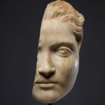 Fragmentary marble head of a girl