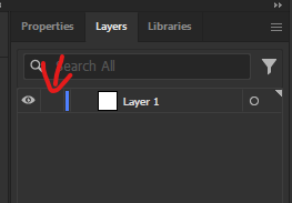 lock icon location in Illustrator layers panel