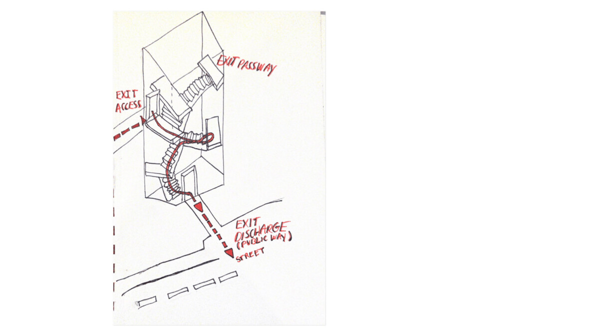 Egress Path Sample Student Sketch